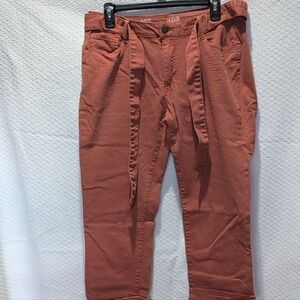 Womens cropped denim pants